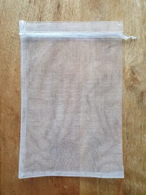 10 White Organza Bags (30cm x 20cm)
