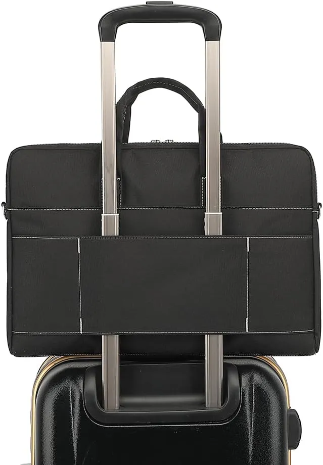 15-15.6 inch Laptop Shoulder Bag, for MacBook Pro 16, Hp Lenovo Dell 14 inch Waterproof Messenger Bag Case Sleeve (black)