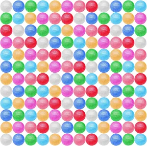 160 Pcs Glitter Bouncy Balls Bulk for Kids, 32mm 8 Colors Rubber Bounce Balls Bulk for Party Favors, Goodie Bag Fillers, Easter Gift Bag Stuffers, Basket Stuffers, Classroom Prizes