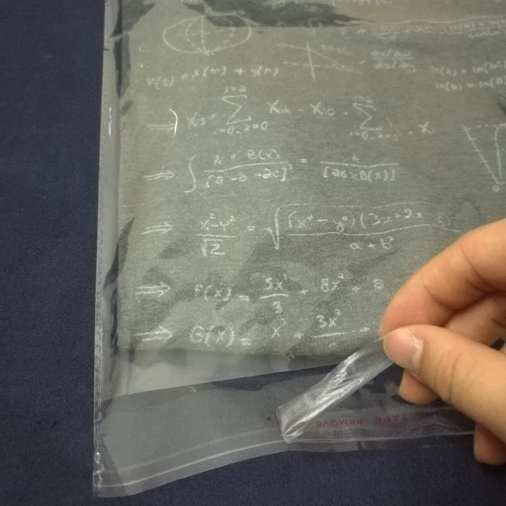 200 Pcs 12" x 15" Self Seal Clear Cellophane Bags Resealable Plastic Apparel Bags Perfect for Packaging Clothing, T-Shirt, Brochure, Prints, Handicraft Gift