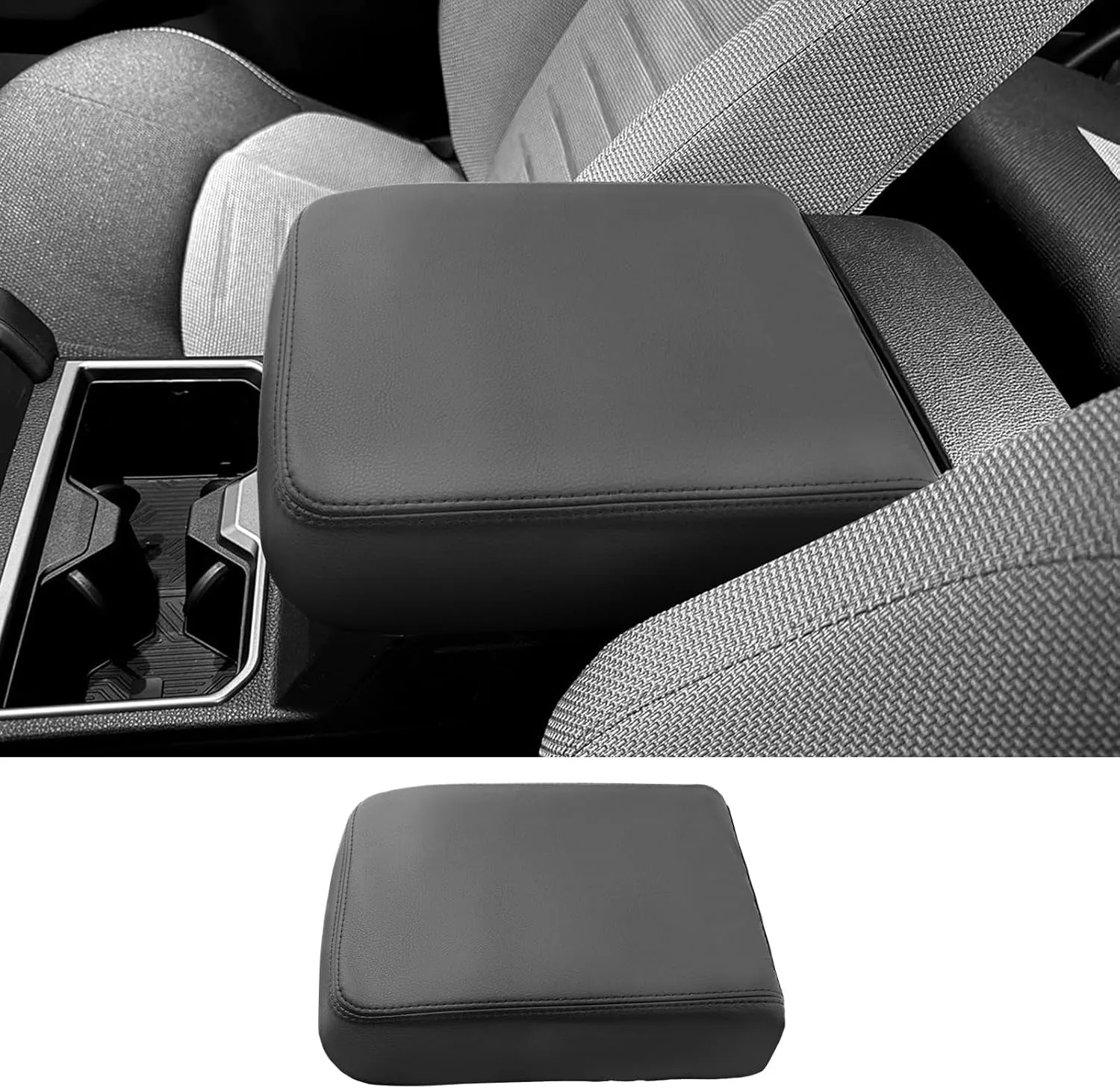 2025 4Runner Center Console Cover for Toyota 4Runner (SR5/TRD Sport/TRD Off-Road/Limited/Platinum/TRD Pro/Trailhunter), Waterproof &Comfy Leather 4Runner Armrest Cover 2025 4Runner Accessories