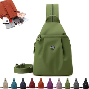 2025 Backpack Chest Bag Double Zipper Large Capacity, Vovtva Bag, Vovtv Street Lite Chic Versatile Travel Bags (1, Green)