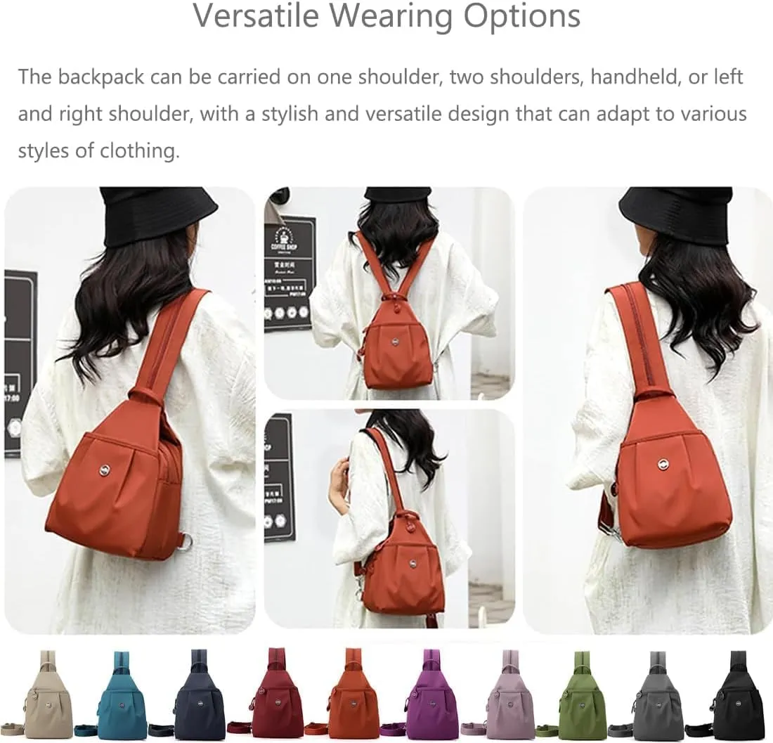 2025 Backpack Chest Bag Double Zipper Large Capacity, Vovtva Bag, Vovtv Street Lite Chic Versatile Travel Bags (1, Green)
