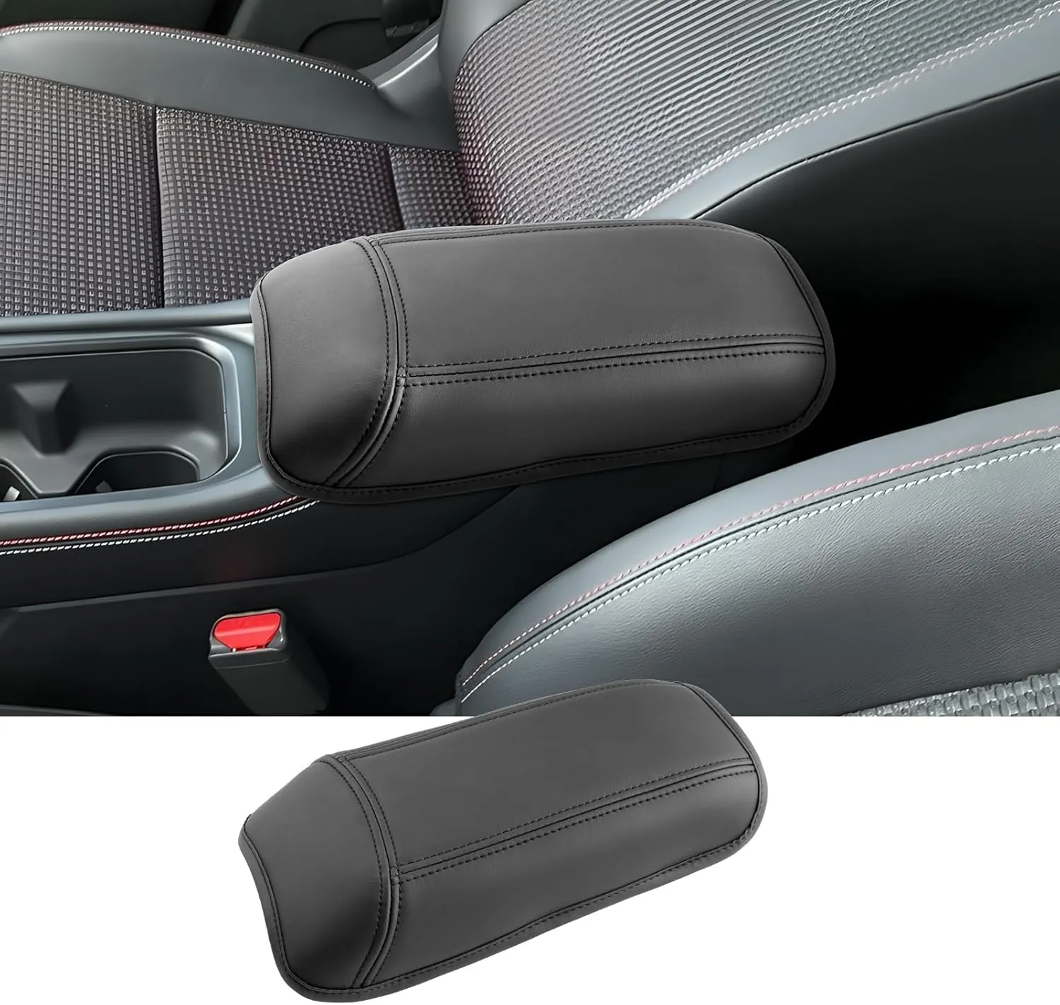 2025 Kicks Accessories Center Console Cover for Nissan Kicks (S/SV/SR), Waterproof &Comfy Leather Kicks Armrest Cover 2025 Kicks Accessories