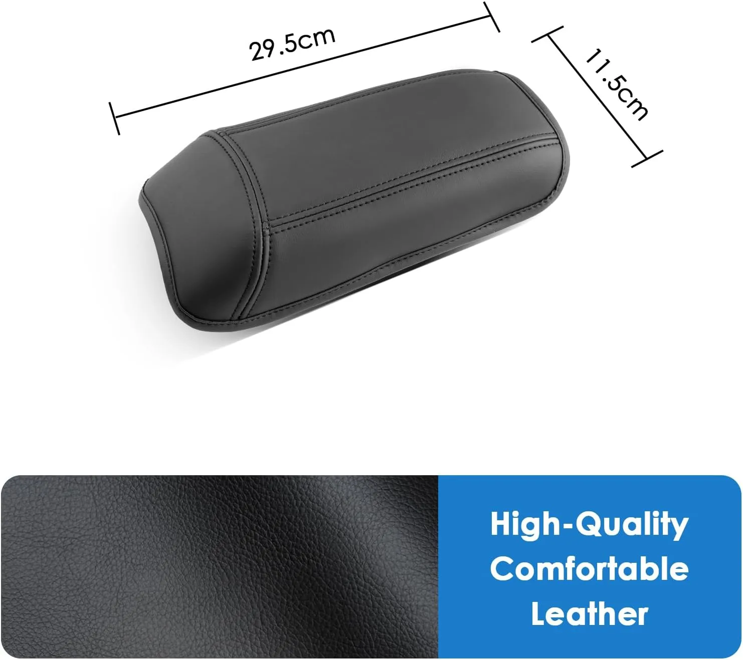 2025 Kicks Accessories Center Console Cover for Nissan Kicks (S/SV/SR), Waterproof &Comfy Leather Kicks Armrest Cover 2025 Kicks Accessories