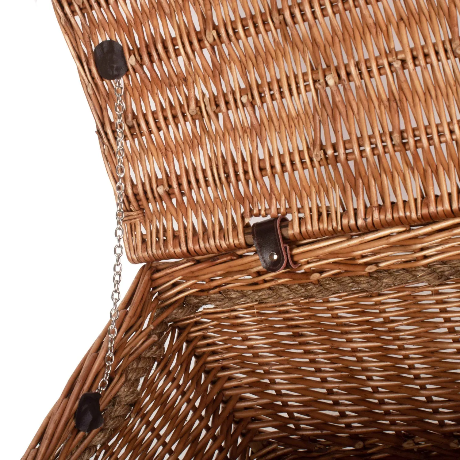 24 Inch Double Steamed Willow Rope Handled Trunk