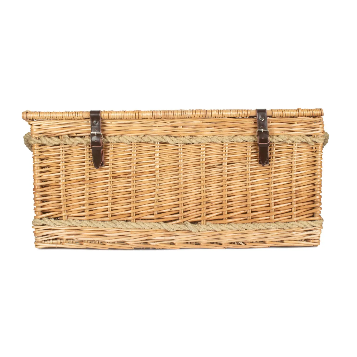 28 Inch Rope Handled Willow Hamper Trunk