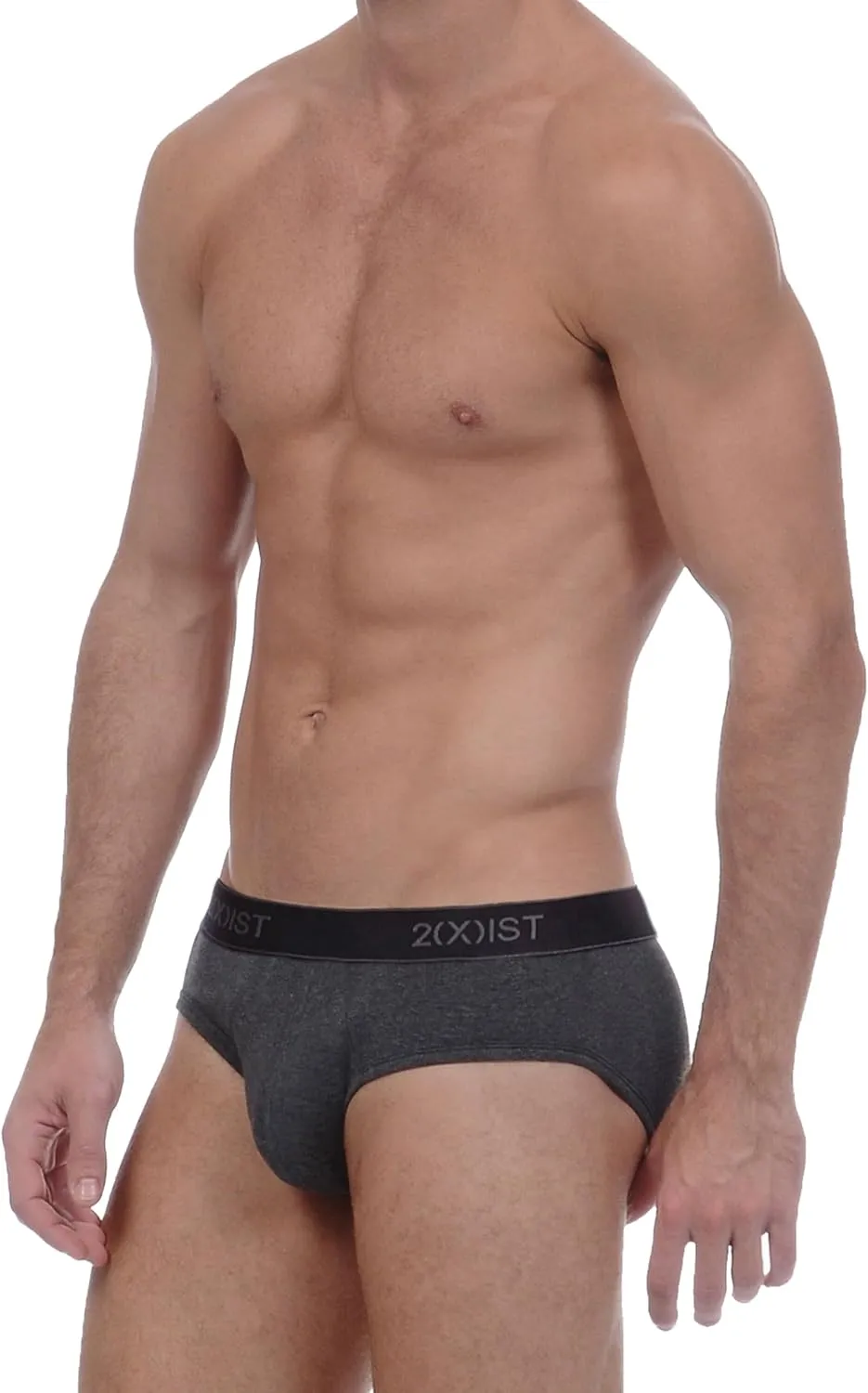 2(X)IST mens Essential Cotton No Show Brief 3-pack