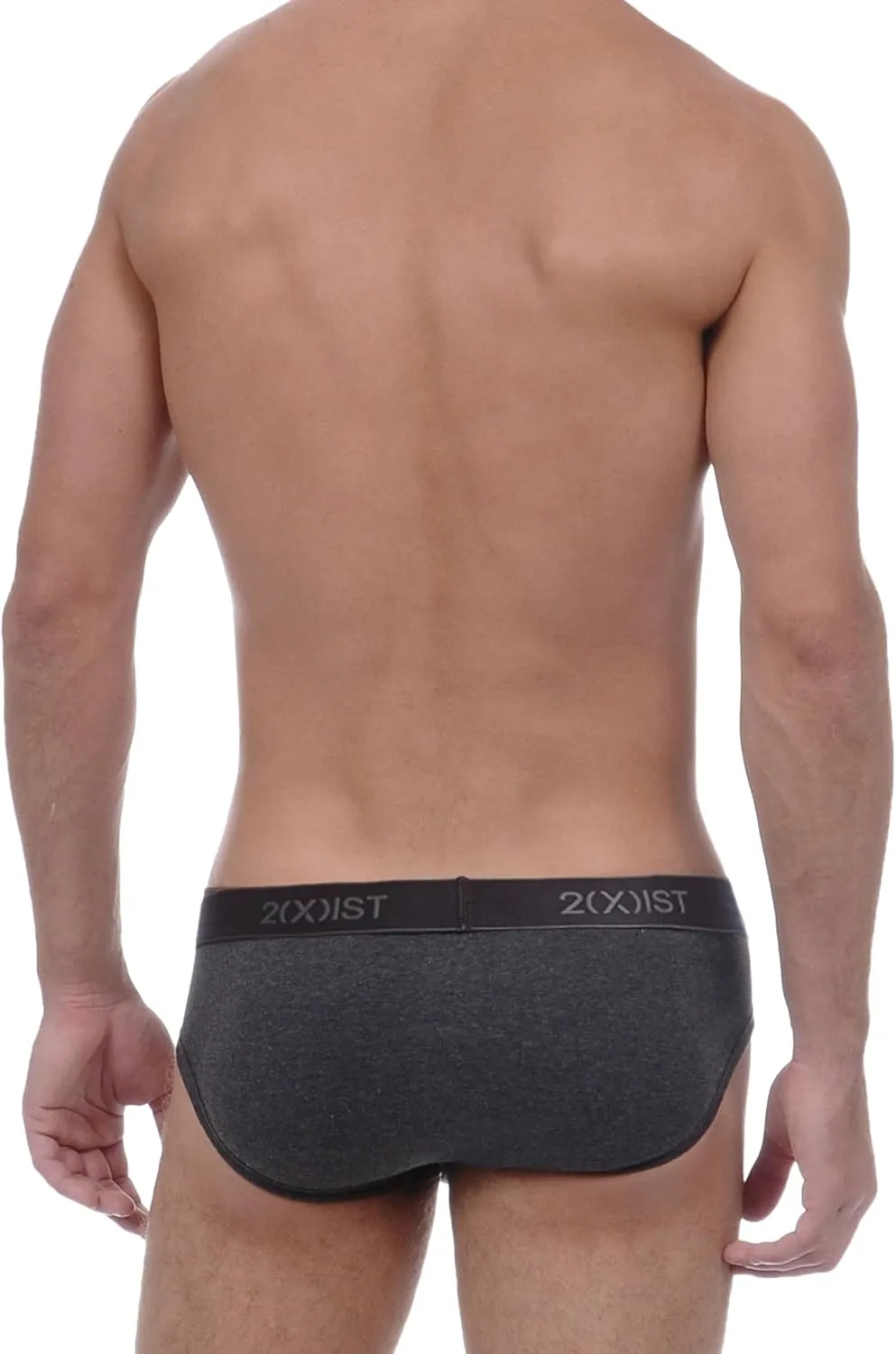 2(X)IST mens Essential Cotton No Show Brief 3-pack