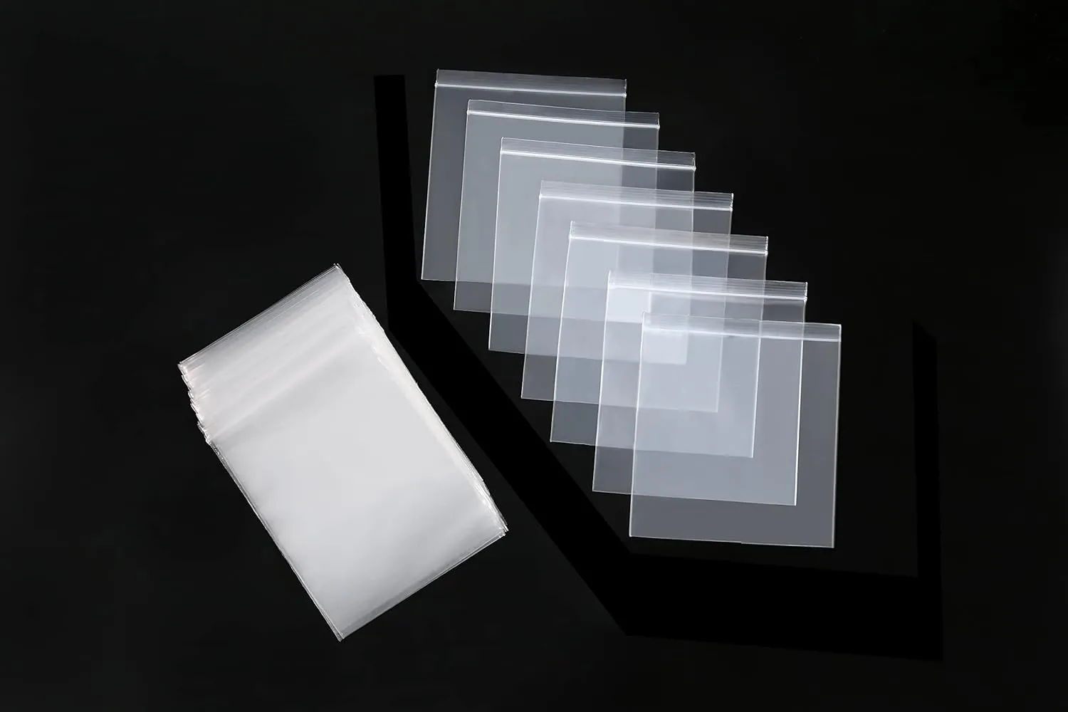 500Pcs Small Plastic Bags 3x3 Inches | Small Zip Bags | Mini Jewelry Bag | Tiny Clear Bag for Jewelry | Little Baggies