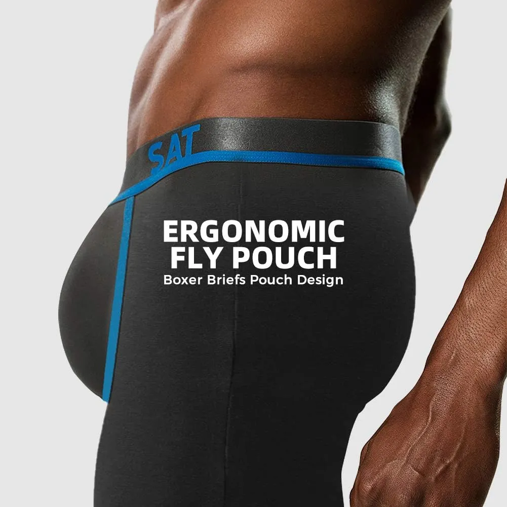 5Mayi Men's Underwear Boxer Briefs Cotton Regular Long Mens Boxer Briefs Underwear Men Pack S M L XL XXL