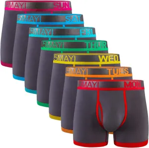 5Mayi Men's Underwear Boxer Briefs Cotton Regular Long Mens Boxer Briefs Underwear Men Pack S M L XL XXL