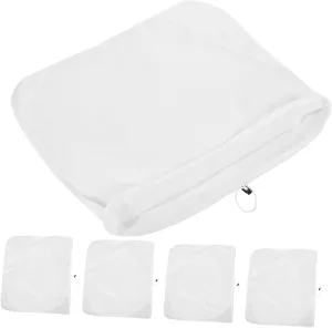 5pcs Beer Brewing Bags Fine Mesh Strainer Bags Extra Large Reusable Straining Bag Filter Washable