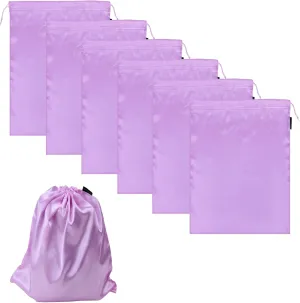 6 Pack Toy Storage Bag Adult Silk Drawstring Storage Bags Toys Organizer Multi Purpose Bags for Woman Man Couples, Game Toy, Travel, Camping, Cosmetic