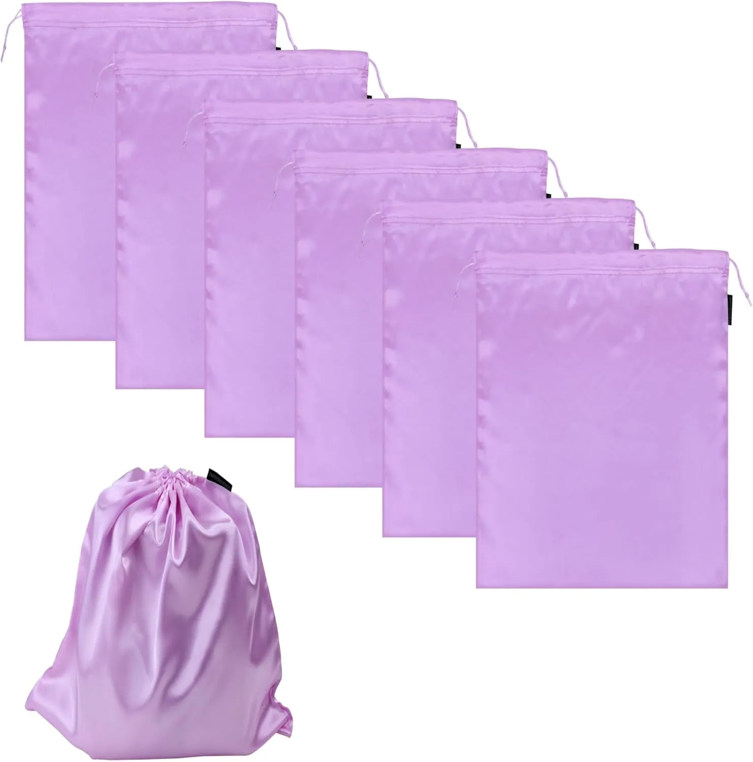 6 Pack Toy Storage Bag Adult Silk Drawstring Storage Bags Toys Organizer Multi Purpose Bags for Woman Man Couples, Game Toy, Travel, Camping, Cosmetic