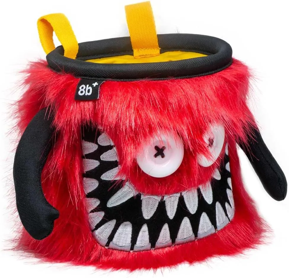 8BPLUS Chalk Bag for Climbing, Bouldering, Belt and Giftbox Included - Wide Opening - Brush Holders, for Left & Right Handers
