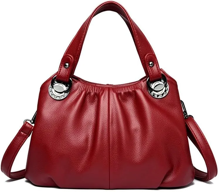 A new spring and summer crossbody handbag for women, a high-end, large-capacity, simple and pleated single-shoulder bag