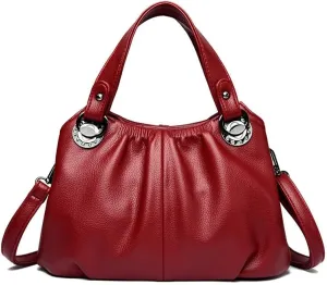 A new spring and summer crossbody handbag for women, a high-end, large-capacity, simple and pleated single-shoulder bag