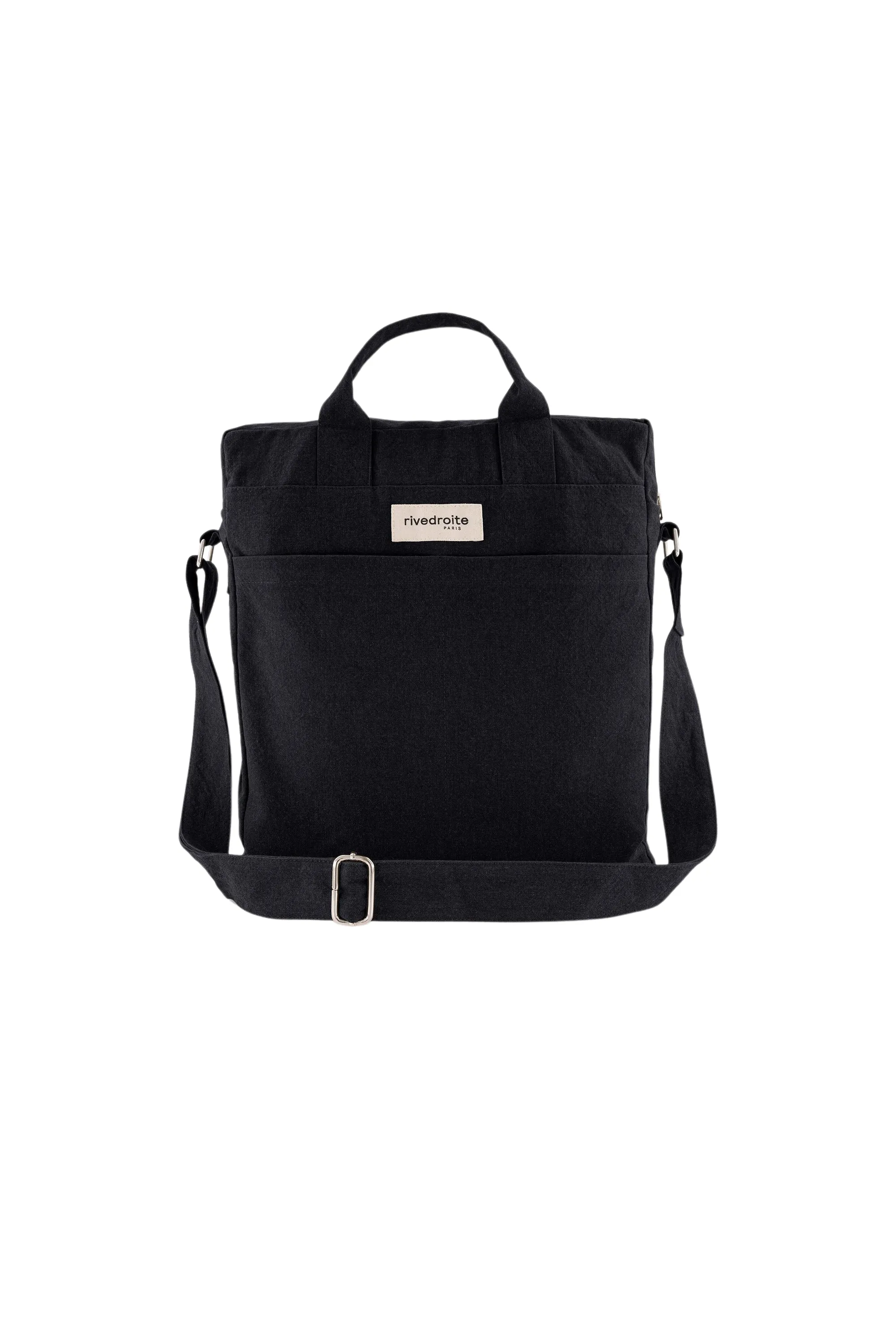 Achille the new city bag - Recycled cotton Black