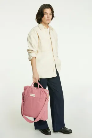 Achille the new city bag - Recycled cotton Bois de Rose