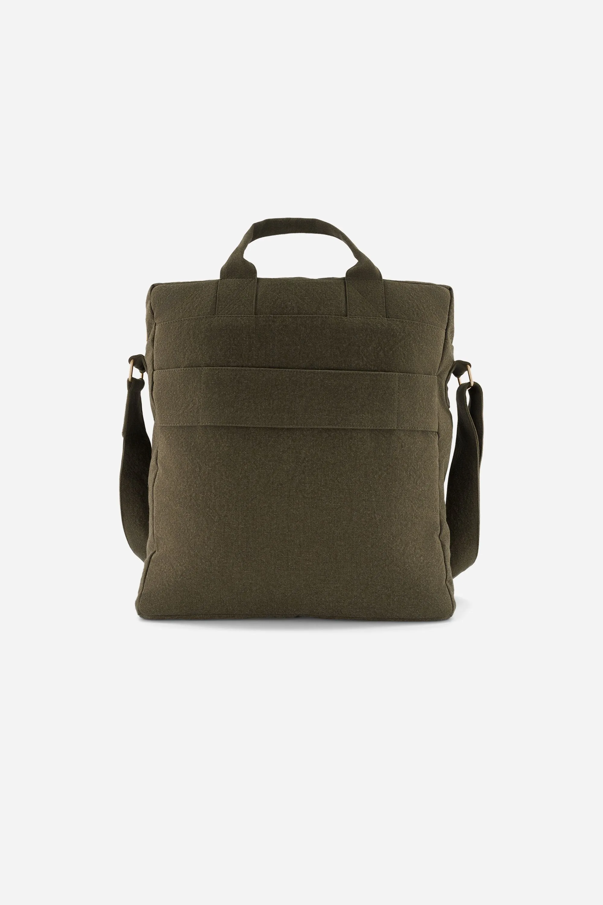 Achille the new city bag - Recycled cotton Military Green