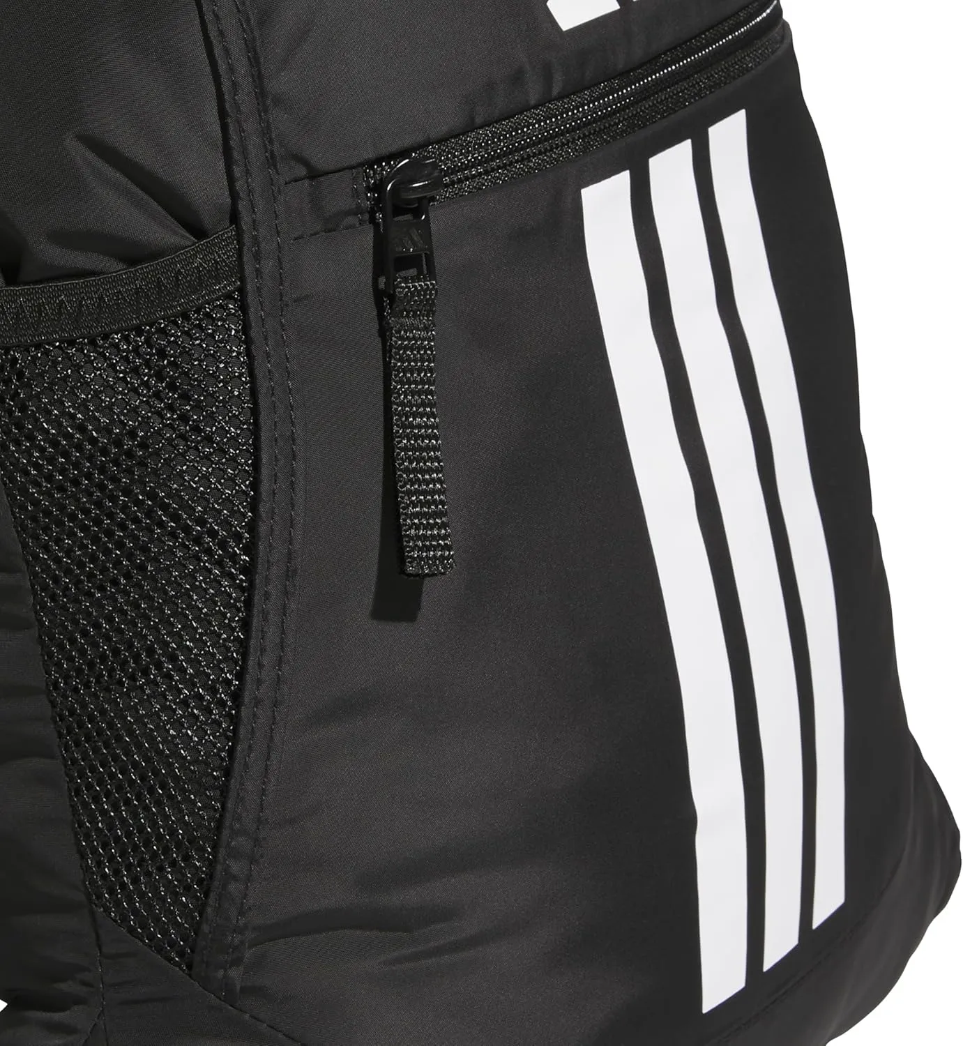 adidas Alliance Sackpack, Drawstring, Lightweight Small Gym Bag for Women, Soccer Backpack, Black/Black, One Size
