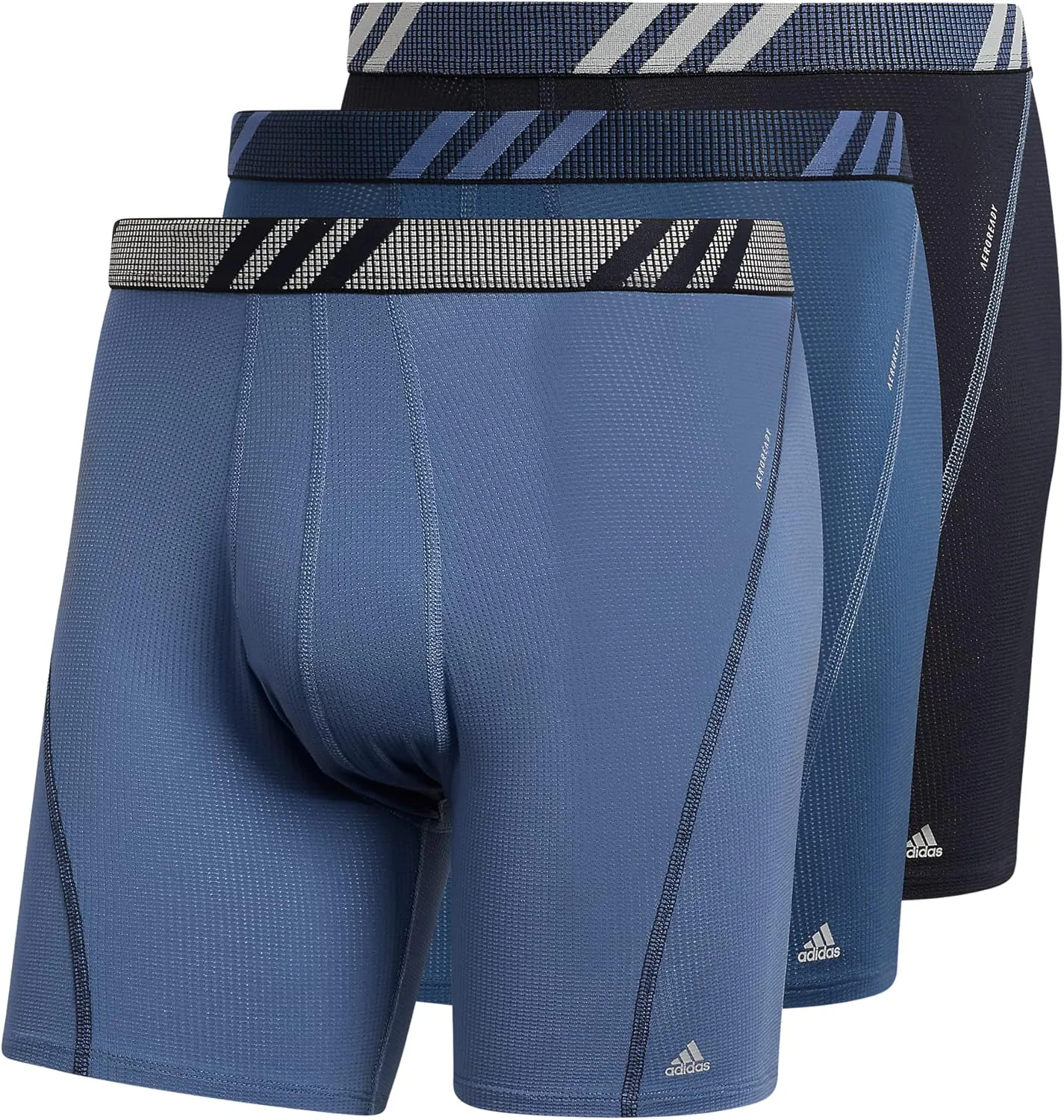 adidas Men's Stretch Cotton Boxer Brief Underwear (3-Pack) -2020