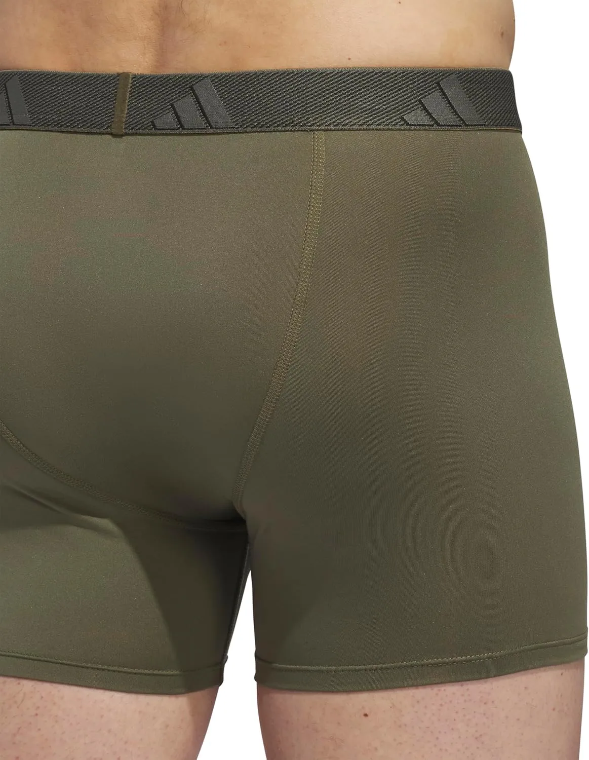 adidas Men's Stretch Cotton Boxer Brief Underwear (3-Pack) -2020