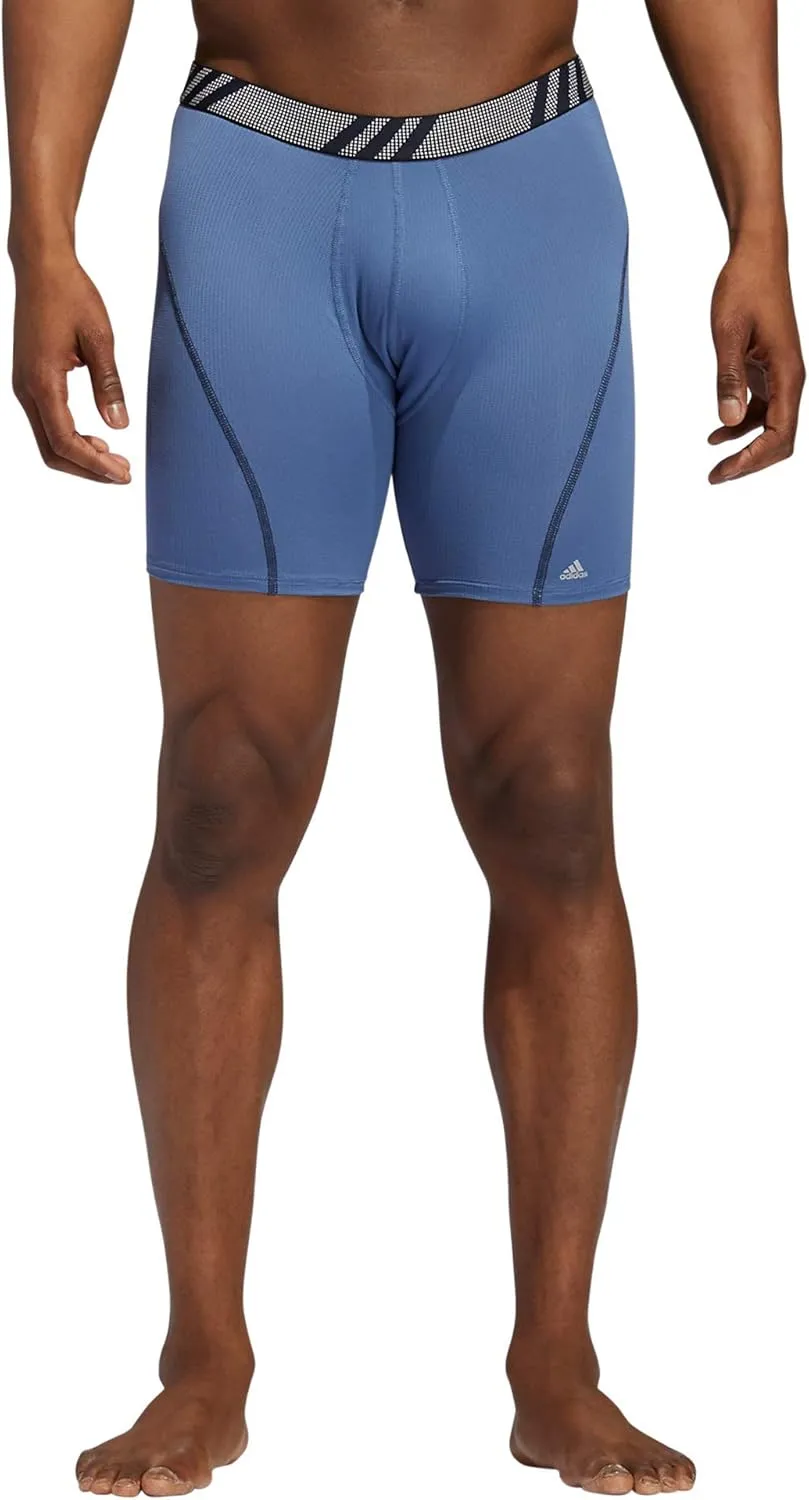 adidas Men's Stretch Cotton Boxer Brief Underwear (3-Pack) -2020