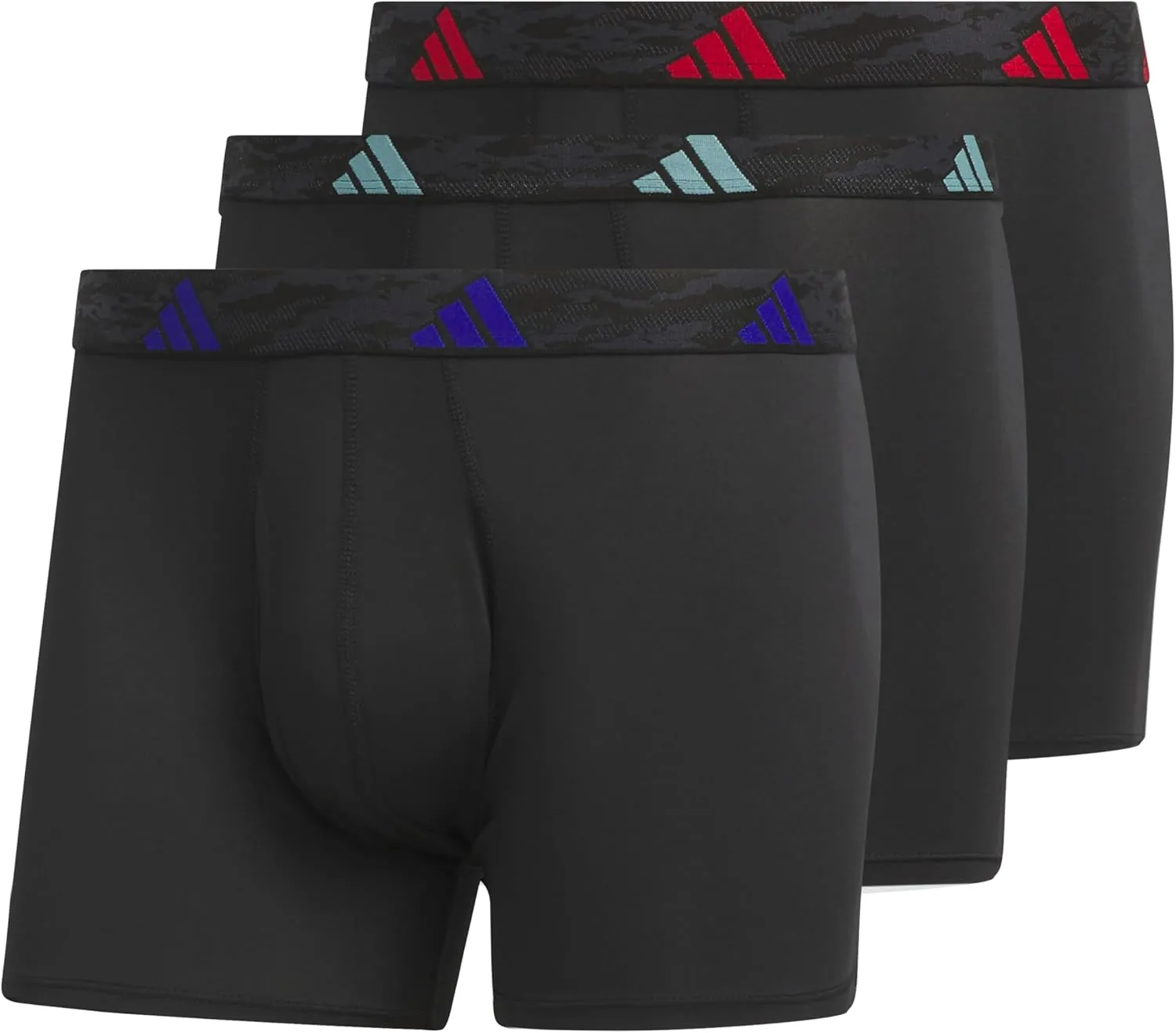 adidas Men's Stretch Cotton Boxer Brief Underwear (3-Pack) -2020