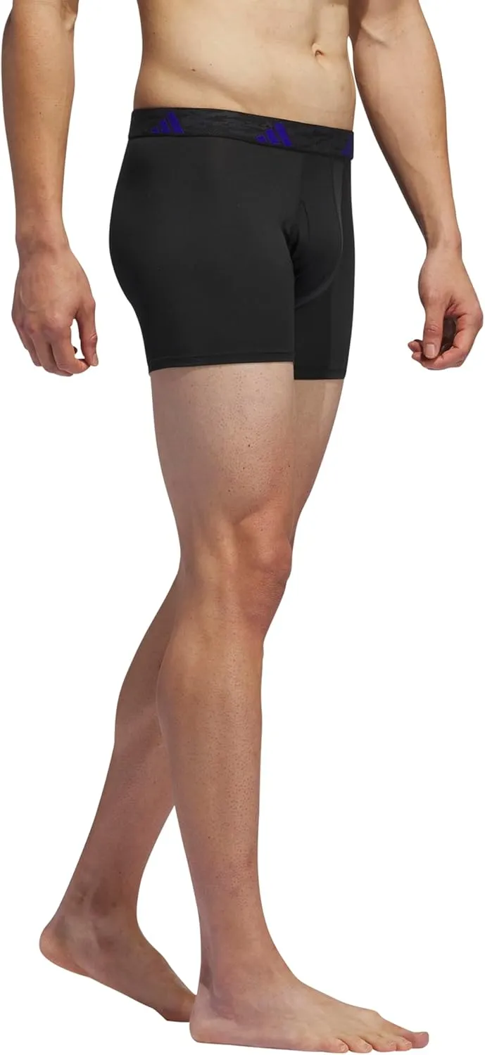 adidas Men's Stretch Cotton Boxer Brief Underwear (3-Pack) -2020