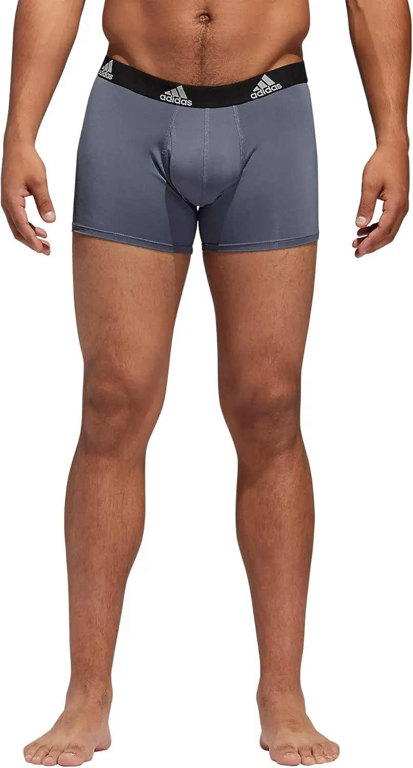 adidas Men's Stretch Cotton Boxer Brief Underwear (3-Pack) -2020