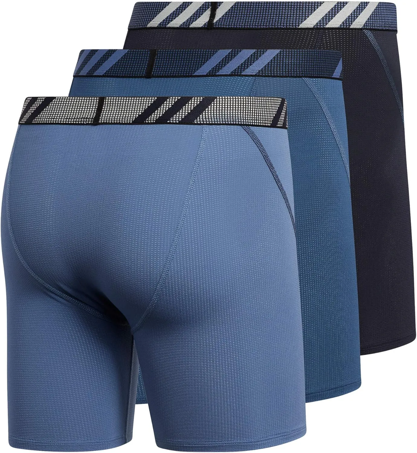adidas Men's Stretch Cotton Boxer Brief Underwear (3-Pack) -2020