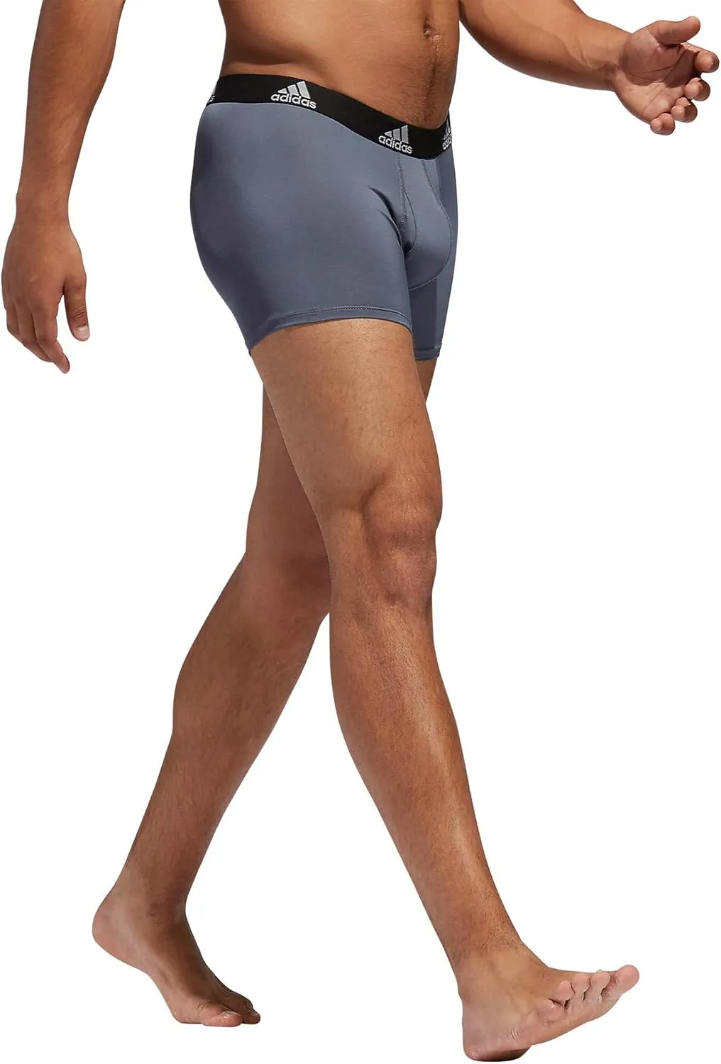 adidas Men's Stretch Cotton Boxer Brief Underwear (3-Pack) -2020