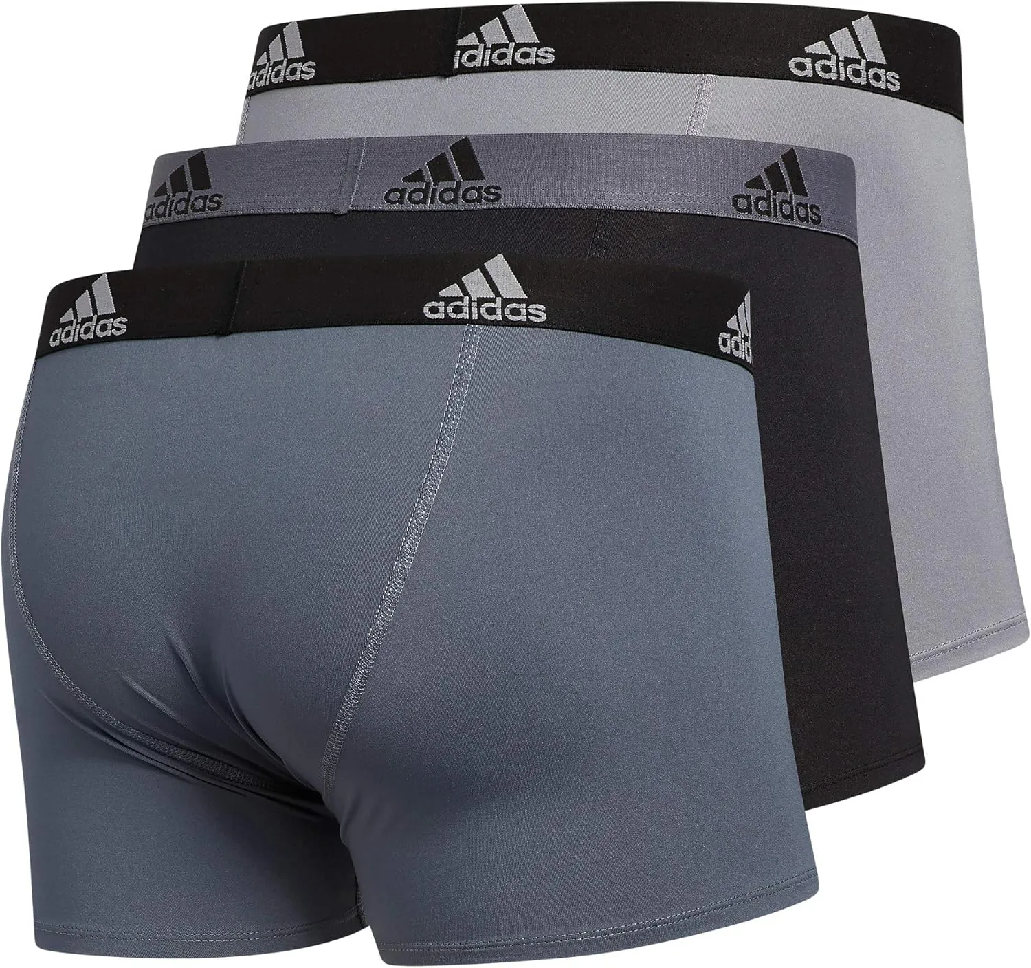 adidas Men's Stretch Cotton Boxer Brief Underwear (3-Pack) -2020
