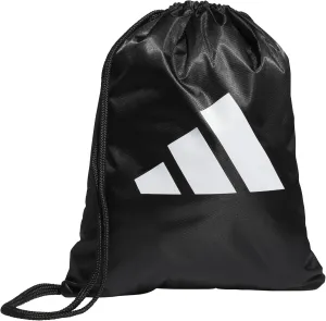 adidas Tournament 3.0 Sackpack Drawstring Bag Lightweight Backpack, Black/White/3, One Size