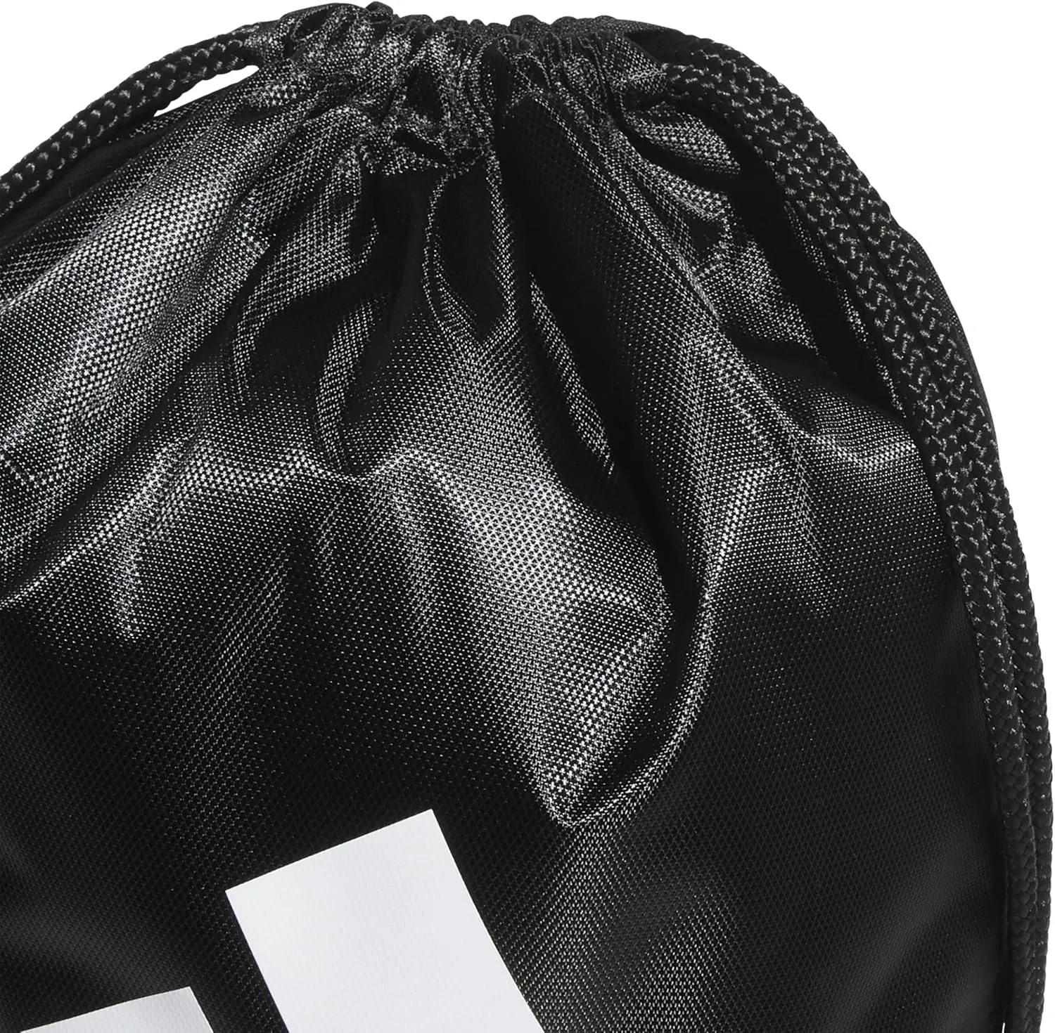 adidas Tournament 3.0 Sackpack Drawstring Bag Lightweight Backpack, Black/White/3, One Size