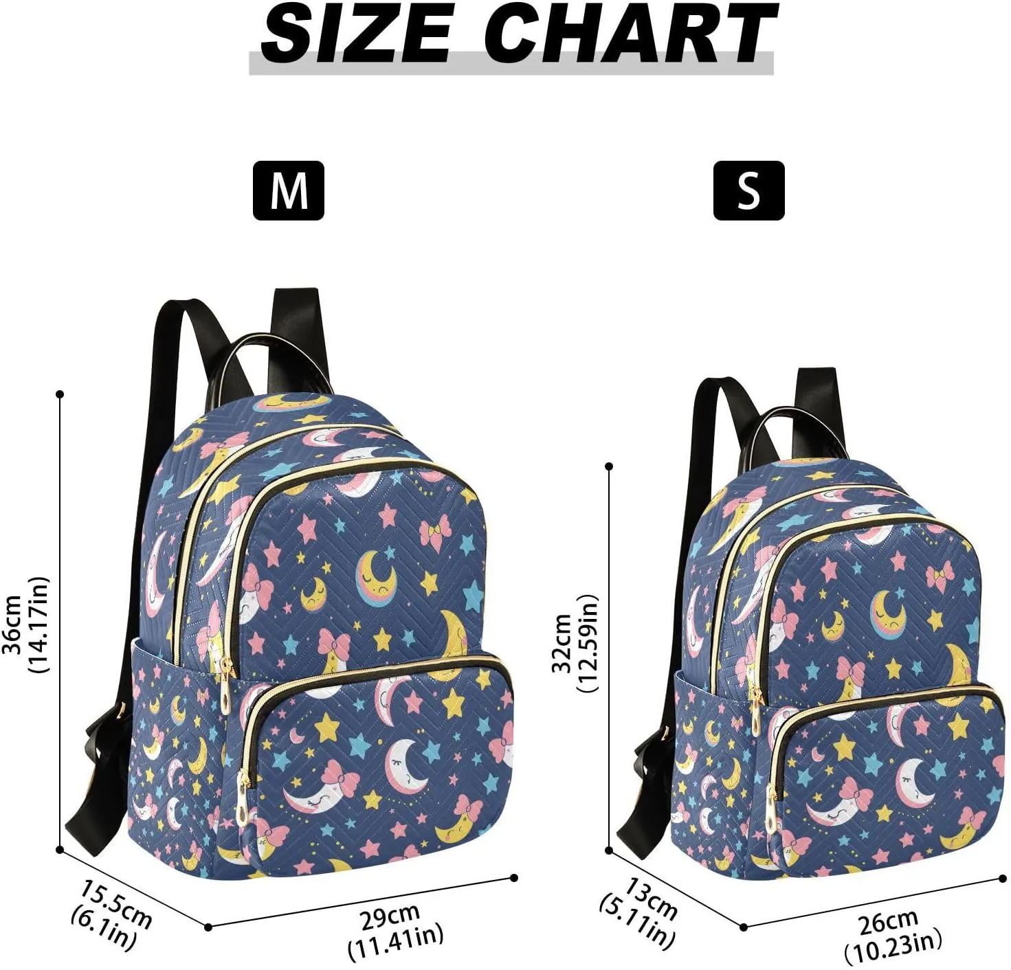 ALAZA A Kawaii Sailor Moon Small Backpack Purse for Women Travel Bag Lightweight Shoulder Bag Fashion Daypack