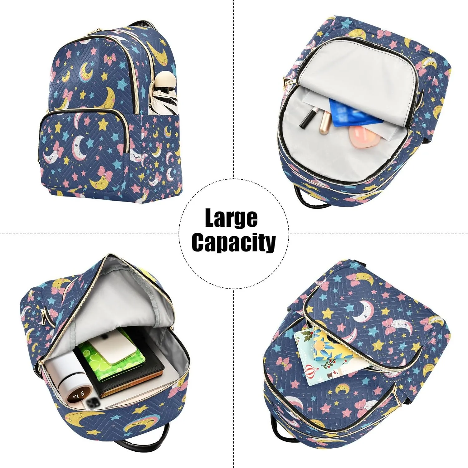 ALAZA A Kawaii Sailor Moon Small Backpack Purse for Women Travel Bag Lightweight Shoulder Bag Fashion Daypack