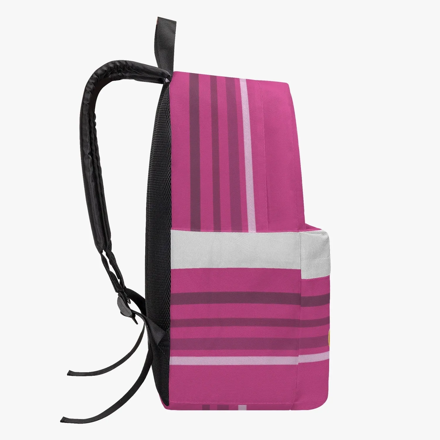 ALL OVER PRINT CANVAS BACKPACK GLOBAL FREEDOM UNITED WOMEN USA & GERMANY OLD PEACE PINK