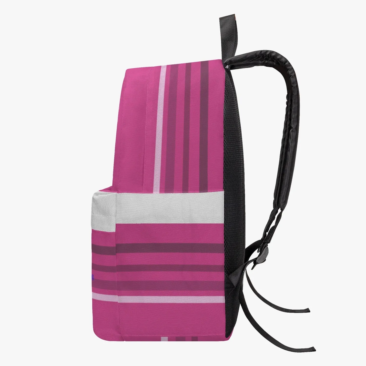 ALL OVER PRINT CANVAS BACKPACK GLOBAL FREEDOM UNITED WOMEN USA & GERMANY OLD PEACE PINK