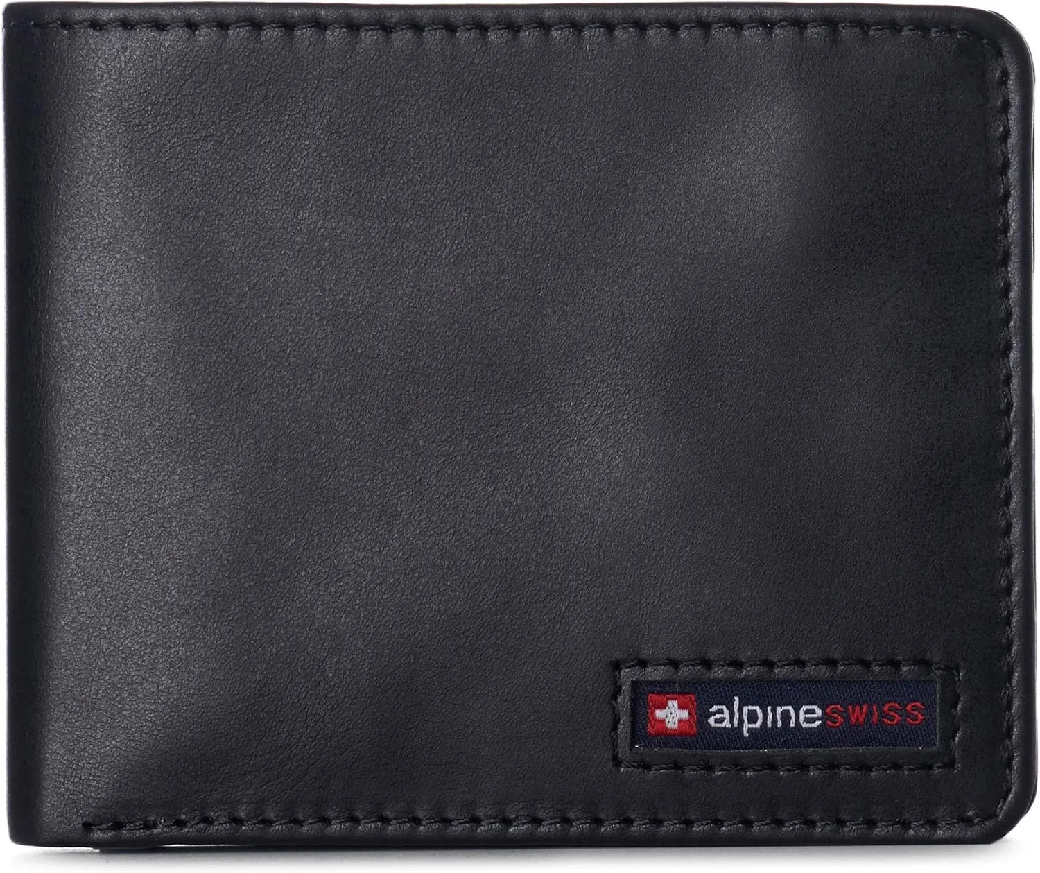 Alpine Swiss Mens Wallet for Men | RFID Protected Leather Mens Wallet | Spencer Bifold with Divided Bill Section | Gift Box | 2 ID Windows | 14 Card & Storage Pockets for Organization