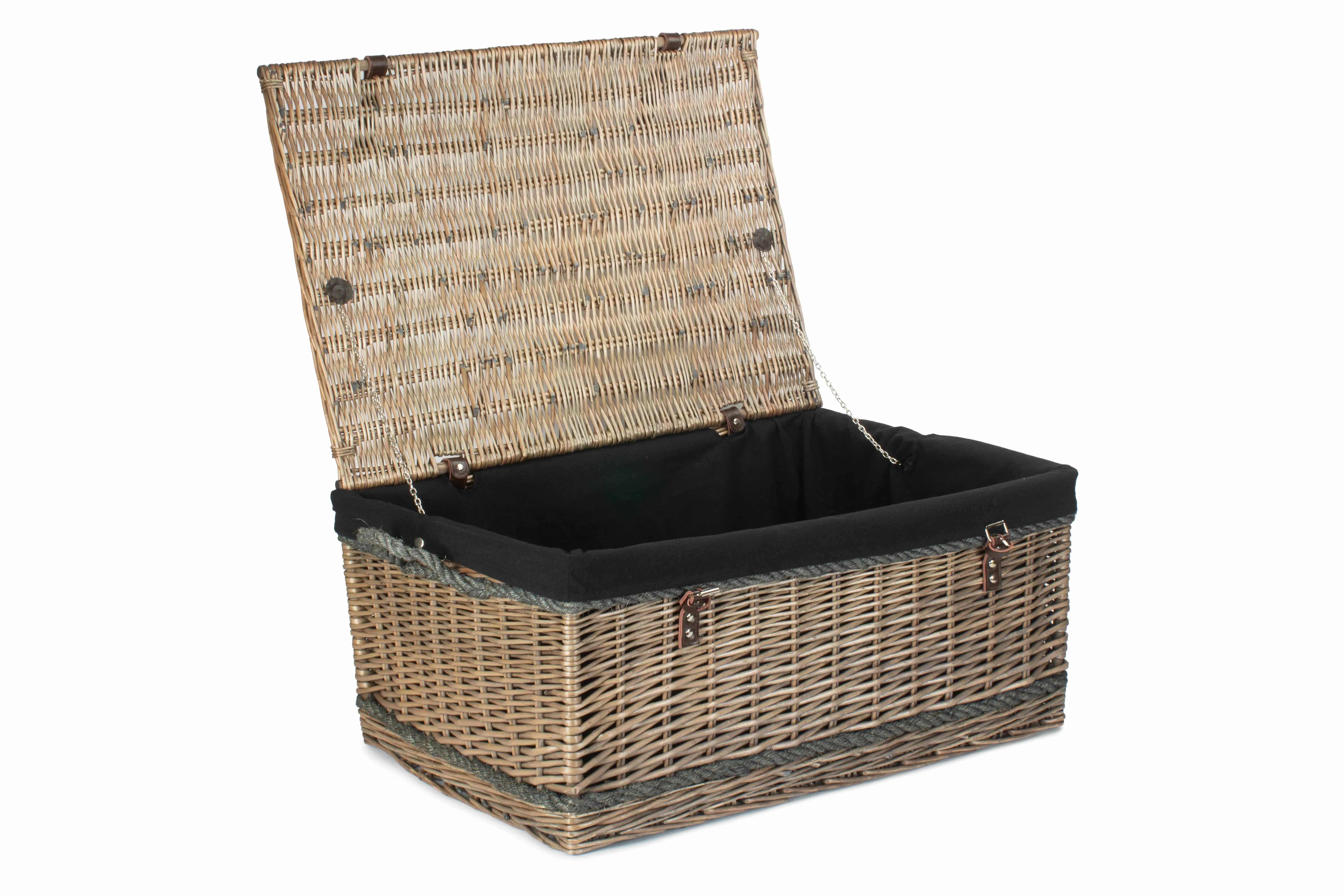 Antique Wash Rope Handled Trunk