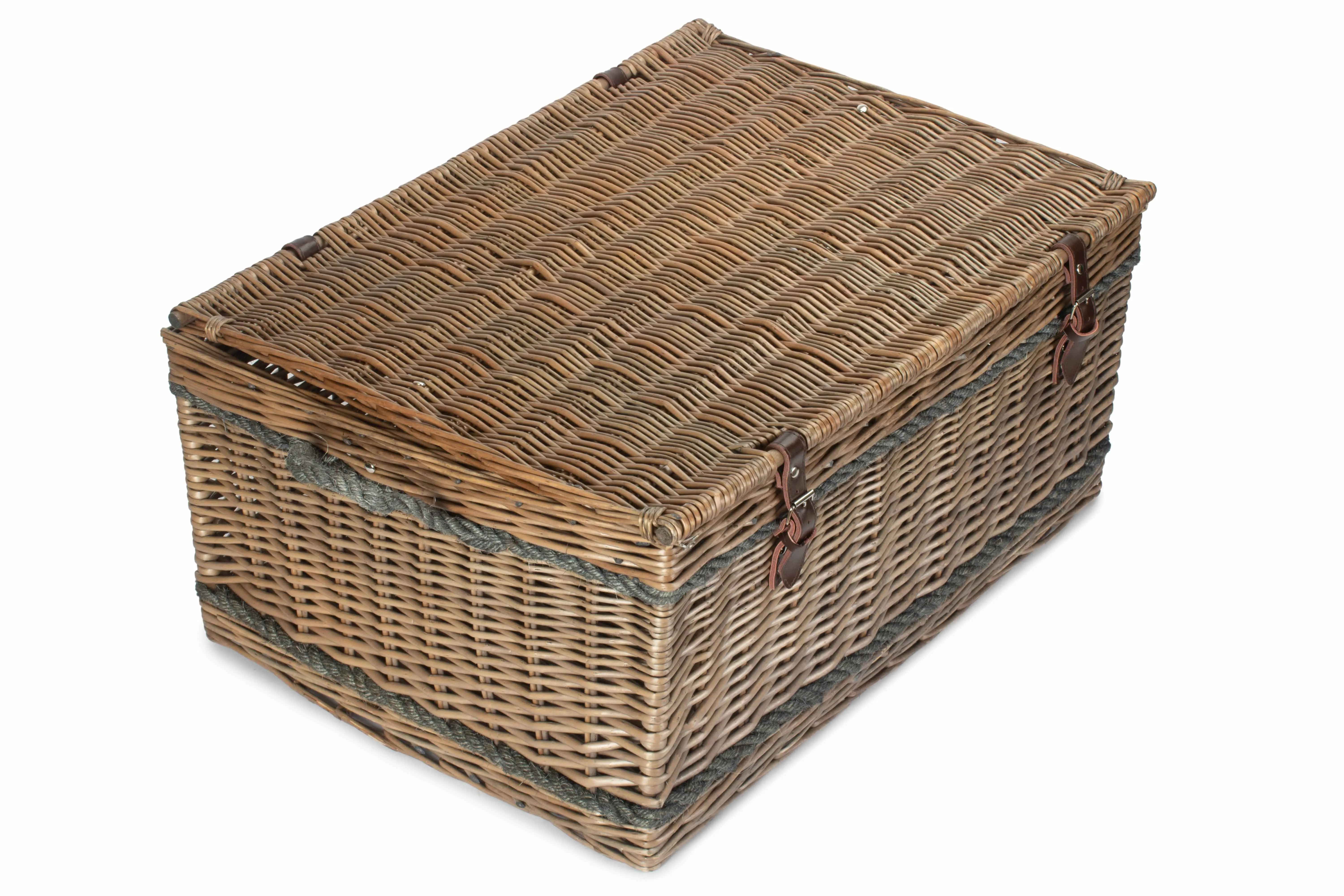 Antique Wash Rope Handled Trunk