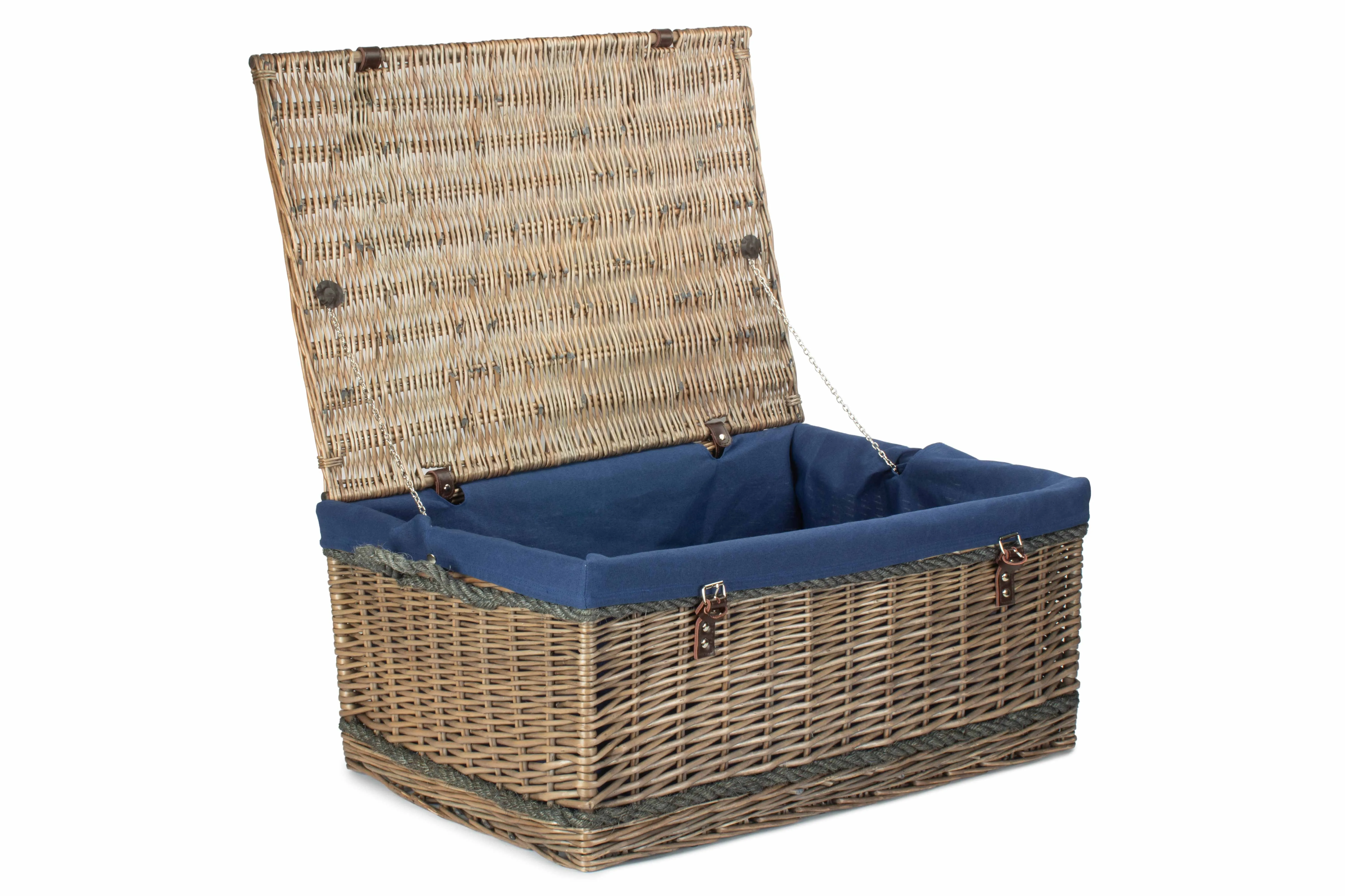 Antique Wash Rope Handled Trunk