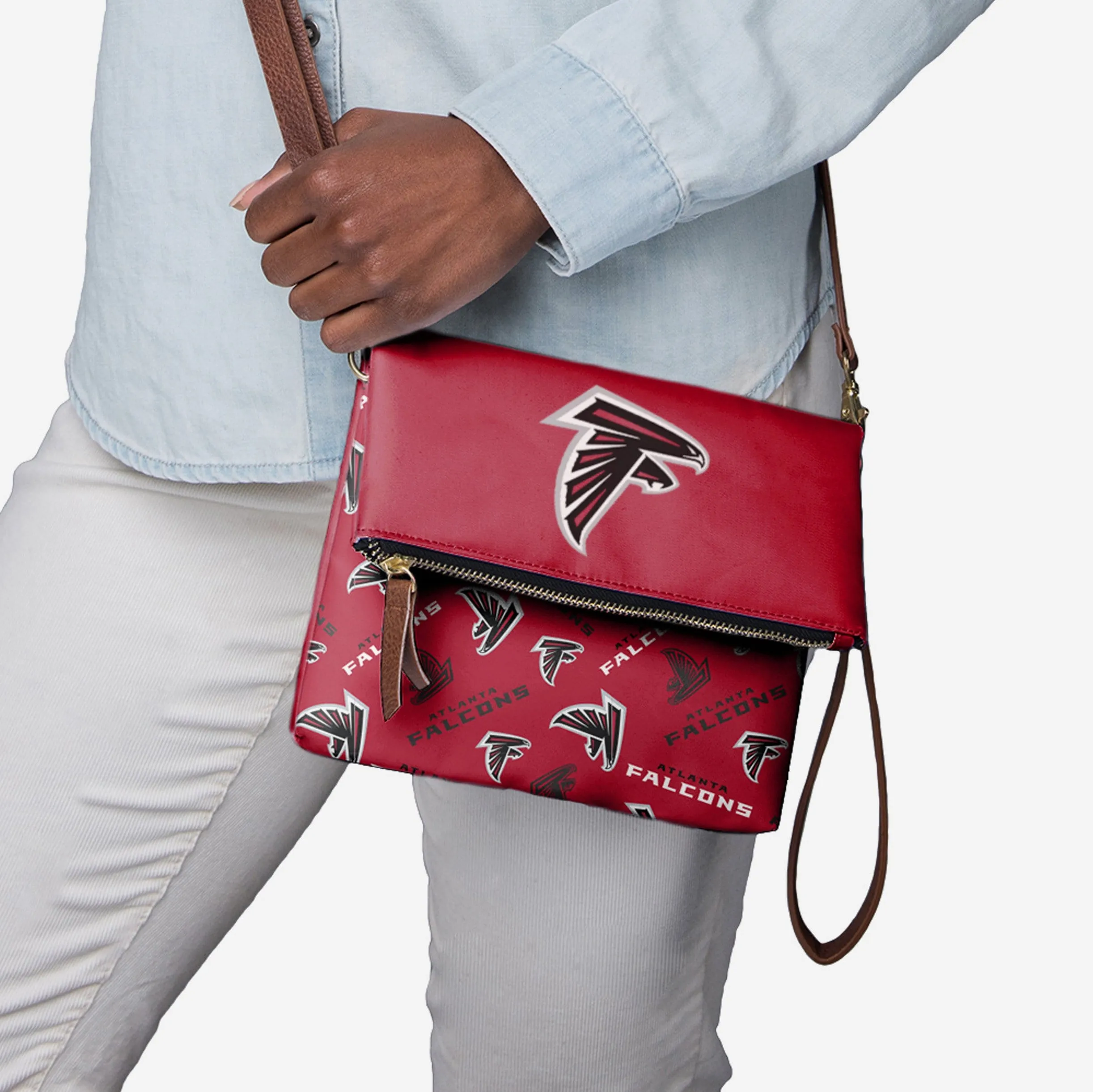 Atlanta Falcons Printed Collection Foldover Tote Bag