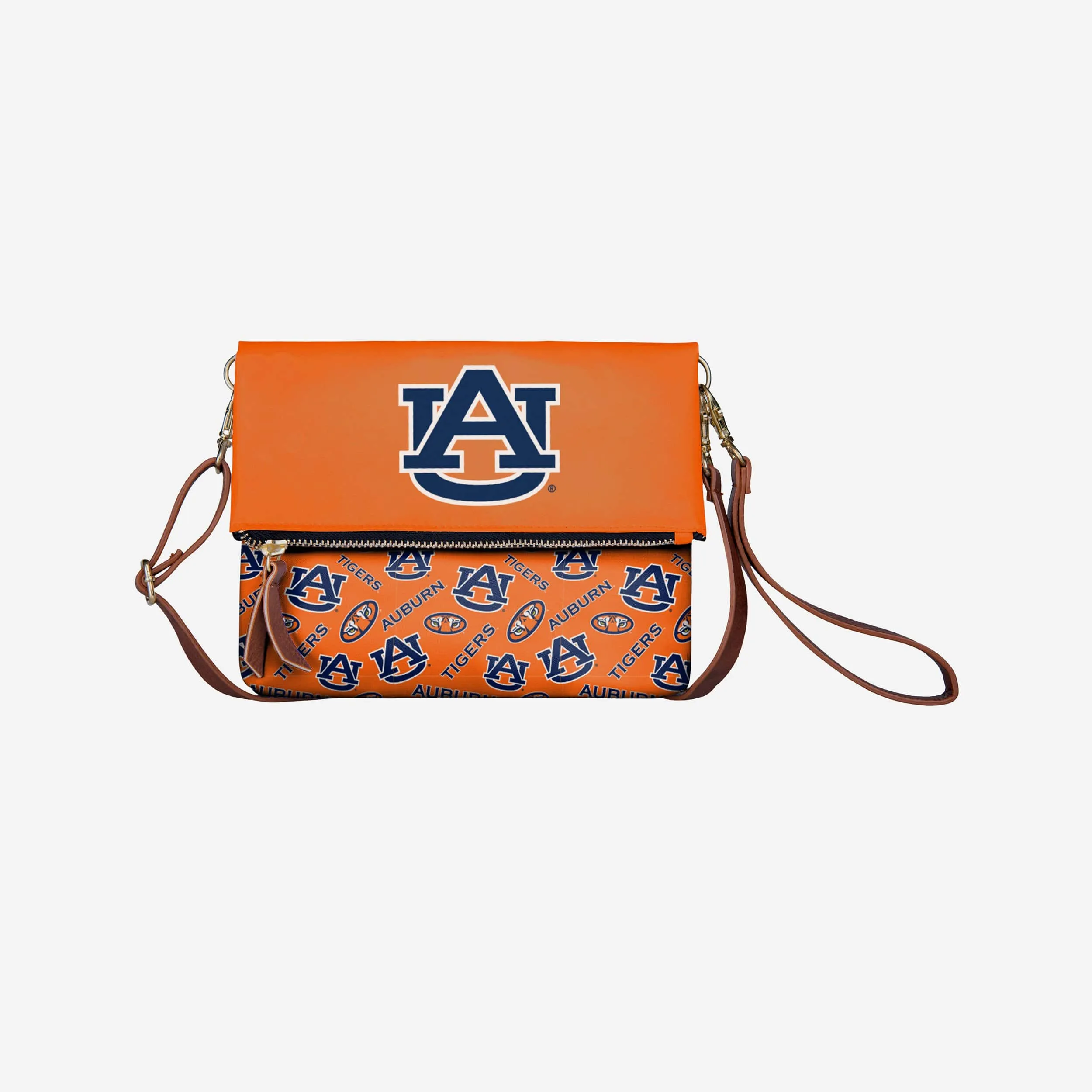 Auburn Tigers Printed Collection Foldover Tote Bag