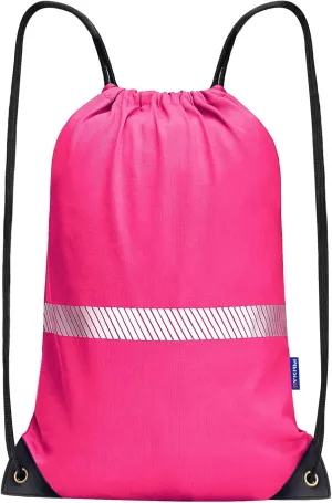 AYKRM Pink Drawstring Backpack Bag work Sackpack
