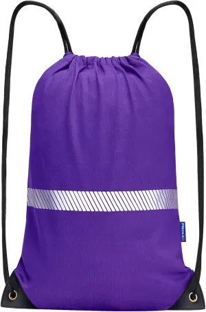 AYKRM Purple Drawstring Backpack Bag work Sackpack