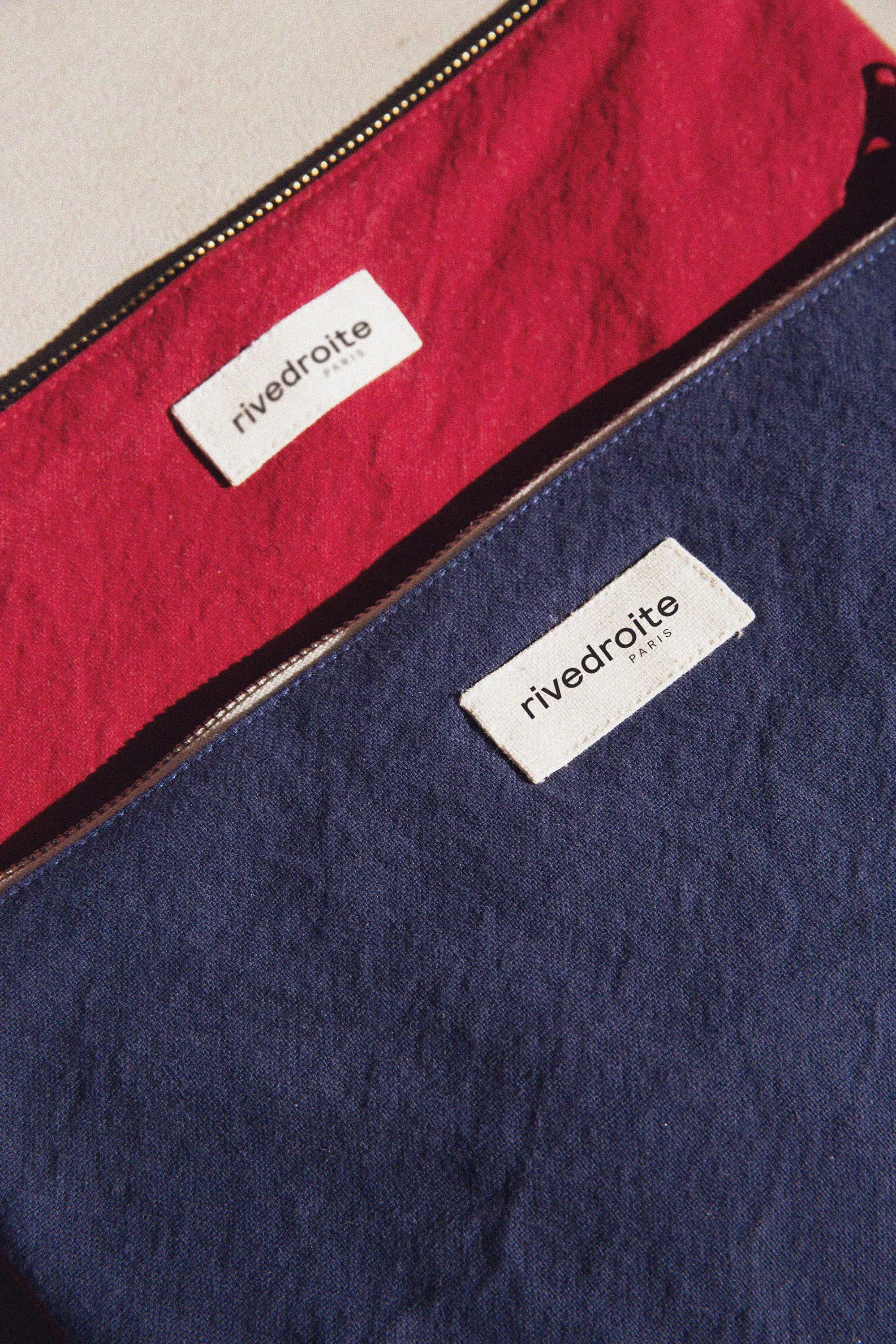 Barbette, the Medium sized pouch - Recycled cotton Midnight Blue
